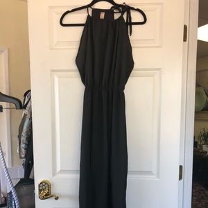 Long black dress with slits size small